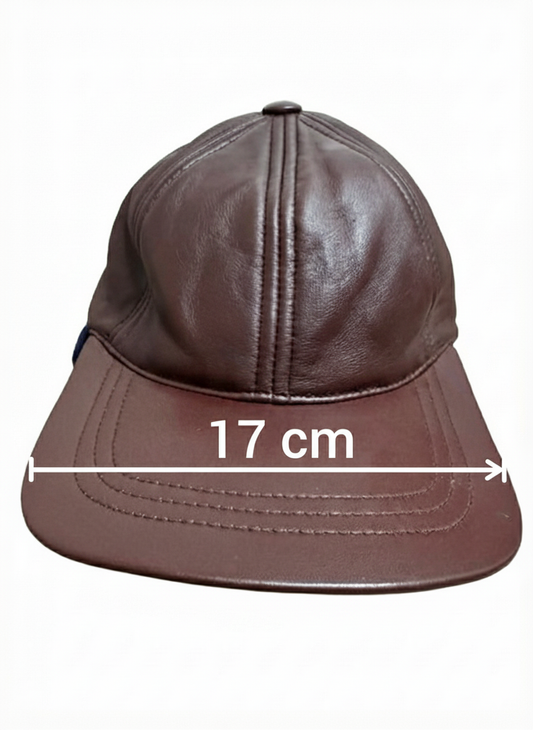 Genuine Leather Sports Cap Baseball