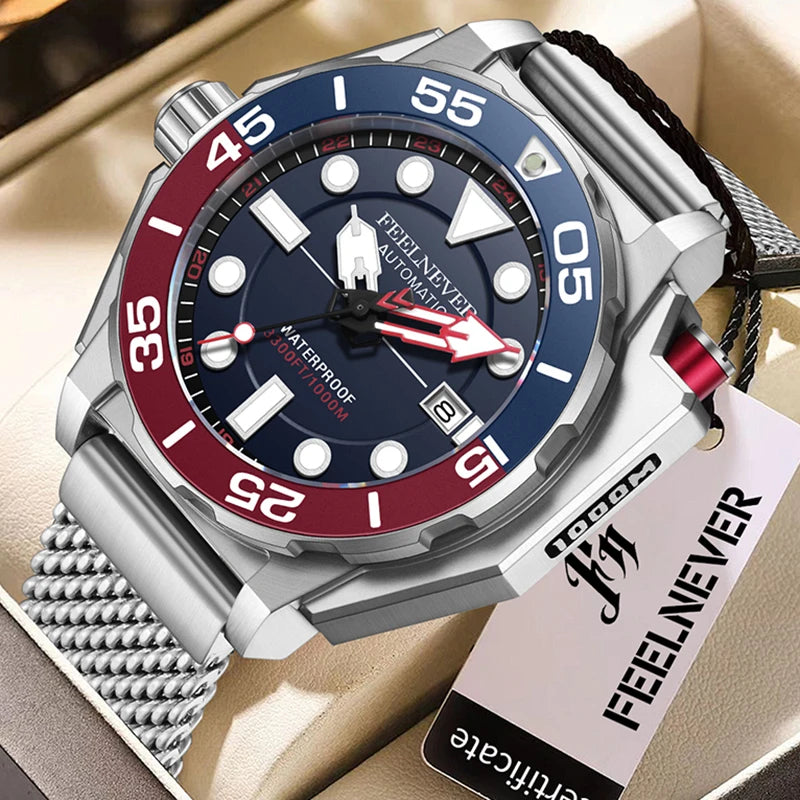 Luxury Automatic Watch For Men Fashion Business Watch Men Military Waterproof  Mechanical Wristwatches