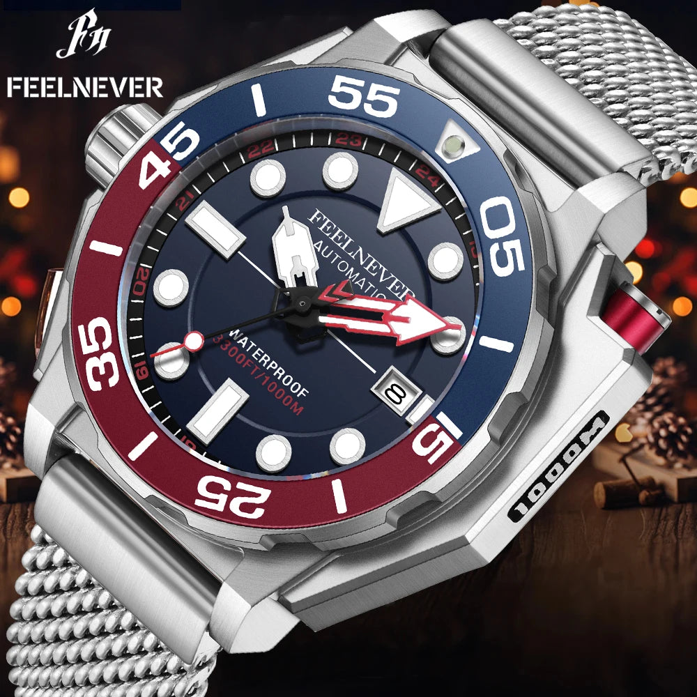 Luxury Automatic Watch For Men Fashion Business Watch Men Military Waterproof  Mechanical Wristwatches