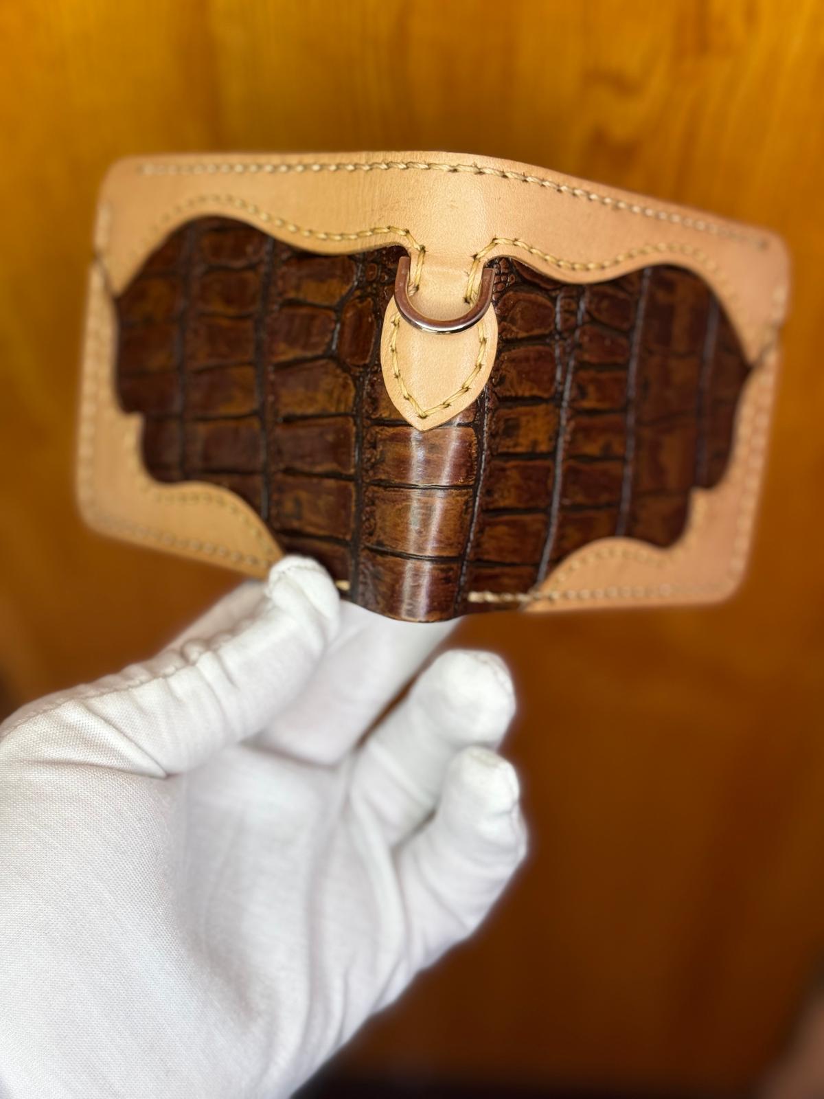 Genuine Leather Handmade Luxury Wallet Hand Stitches