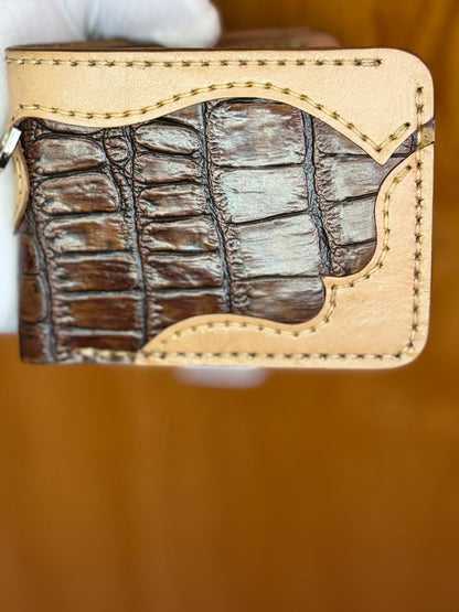 Genuine Leather Handmade Luxury Wallet Hand Stitches