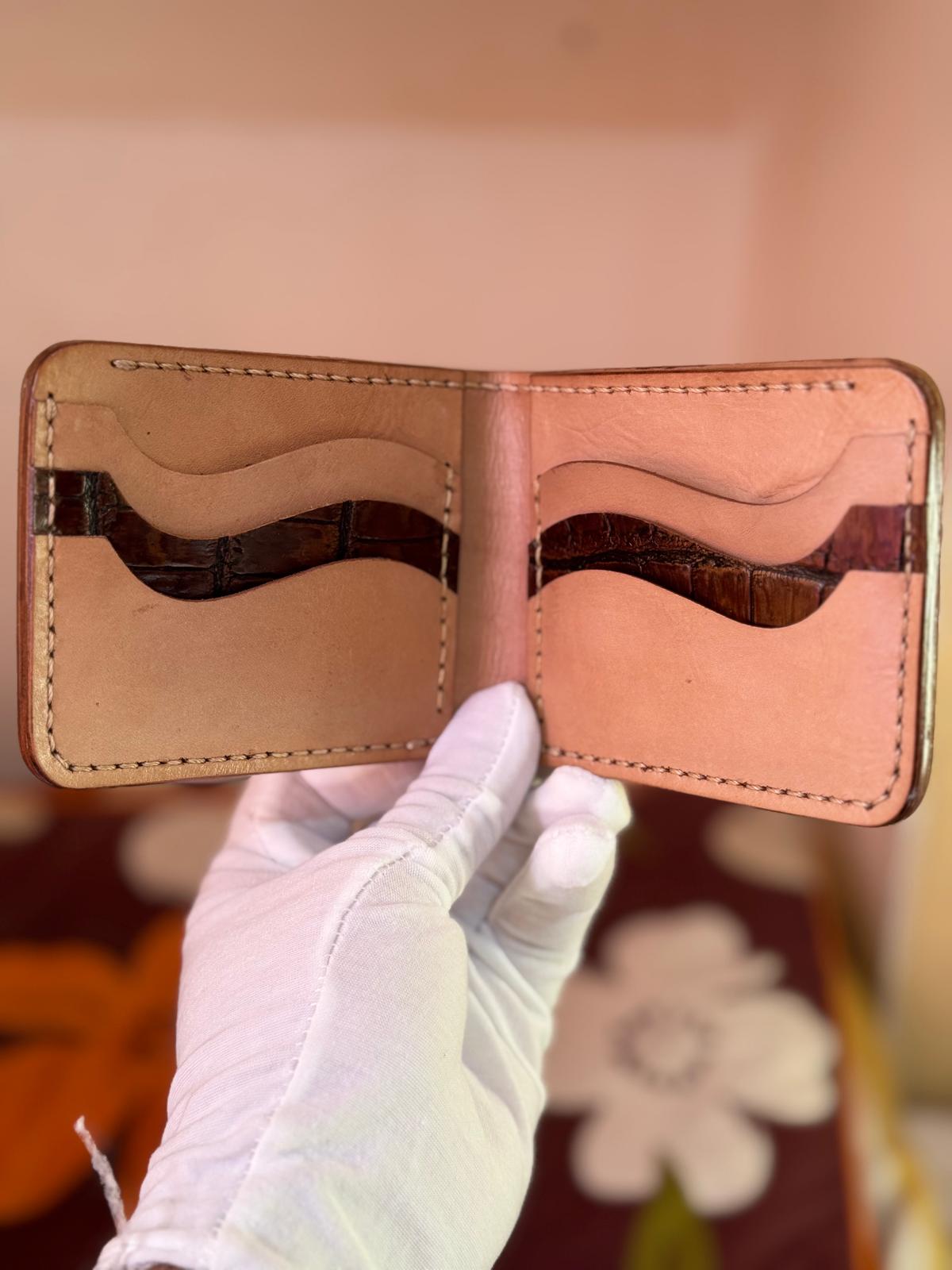 Genuine Leather Handmade Luxury Wallet Hand Stitches