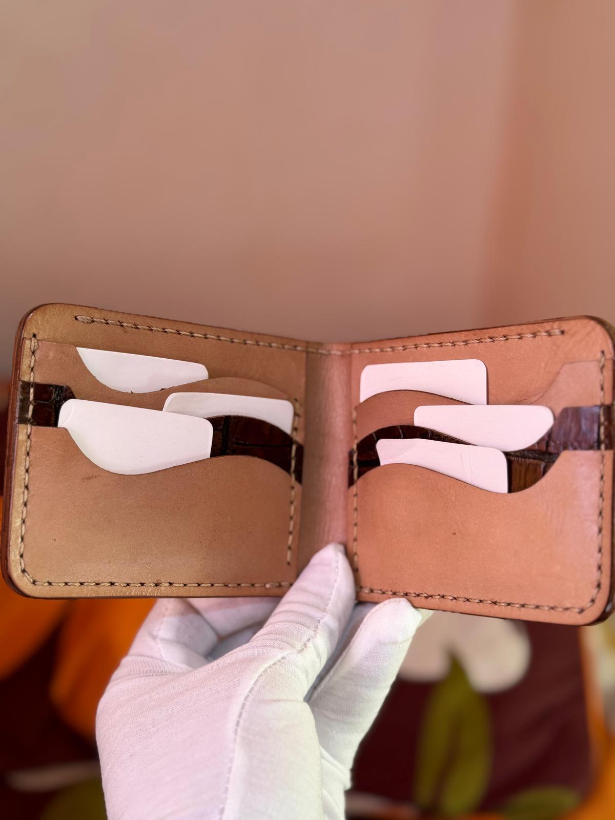 Genuine Leather Handmade Luxury Wallet Hand Stitches