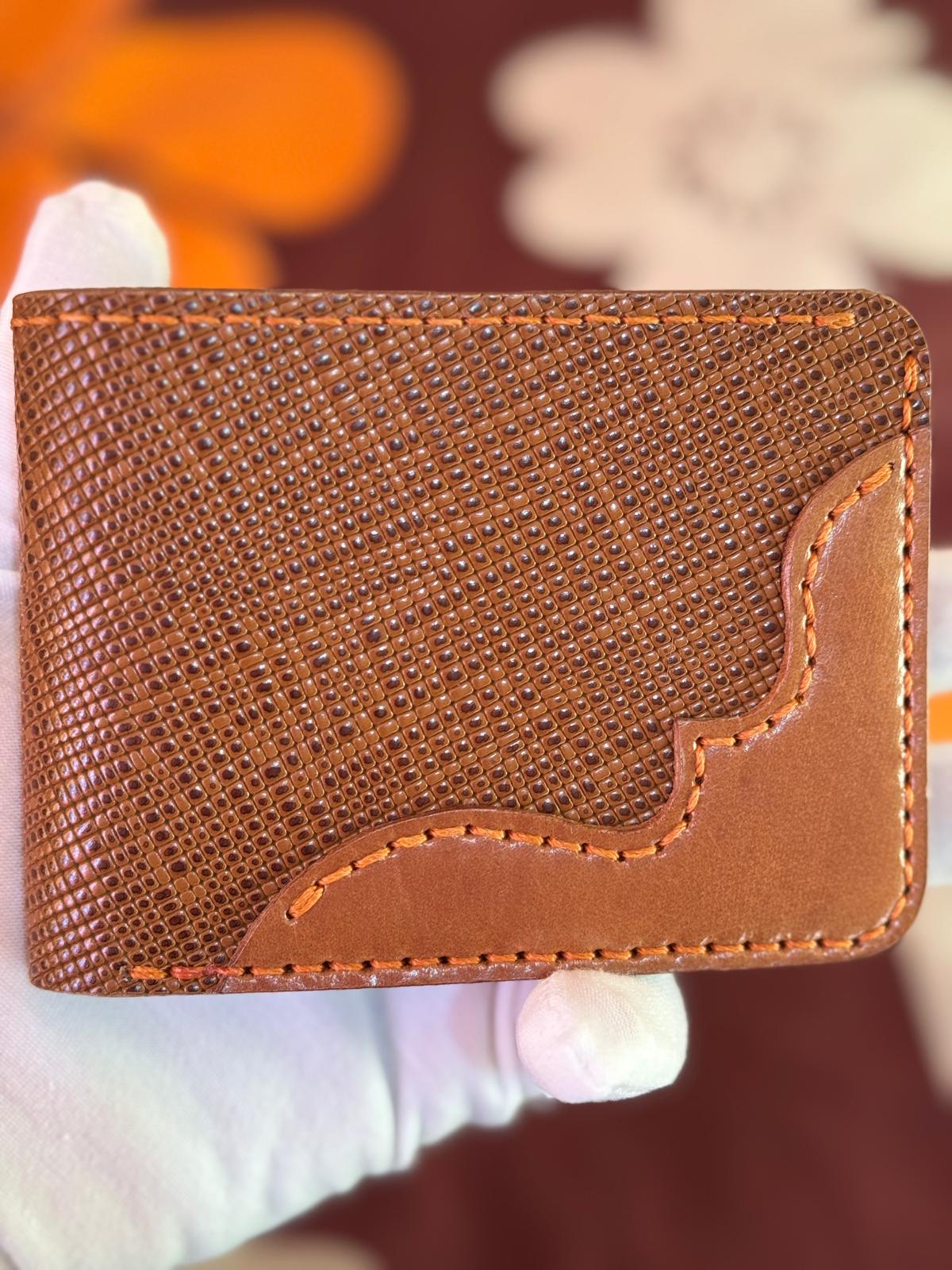 Handmade Luxury Wallet Hand Stitches Genuine Leather
