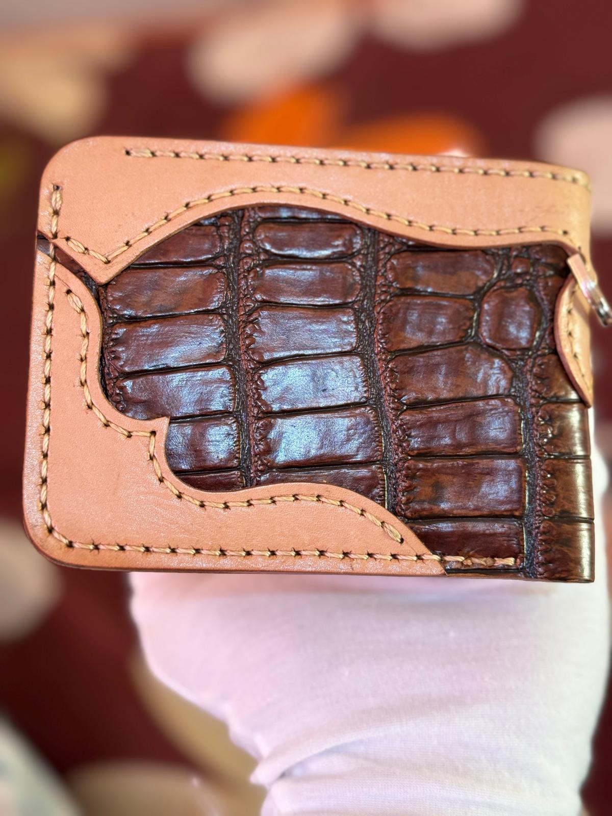 Genuine Leather Handmade Luxury Wallet Hand Stitches