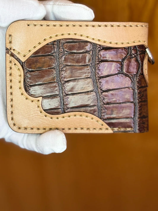 Genuine Leather Handmade Luxury Wallet Hand Stitches