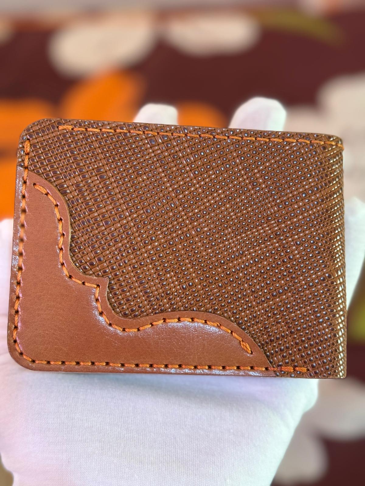 Handmade Luxury Wallet Hand Stitches Genuine Leather