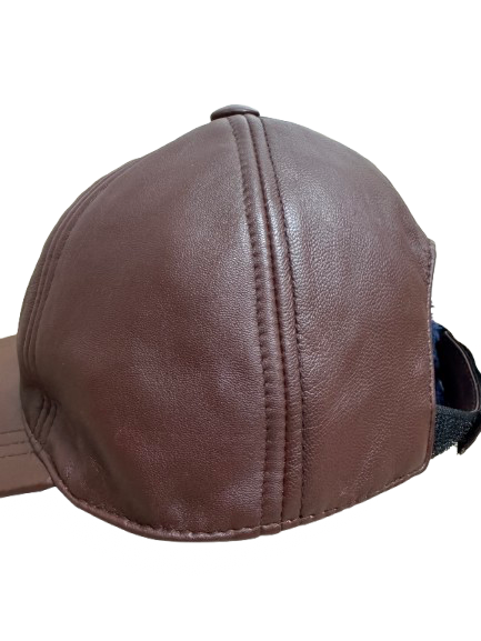 Genuine Leather Sports Cap Baseball