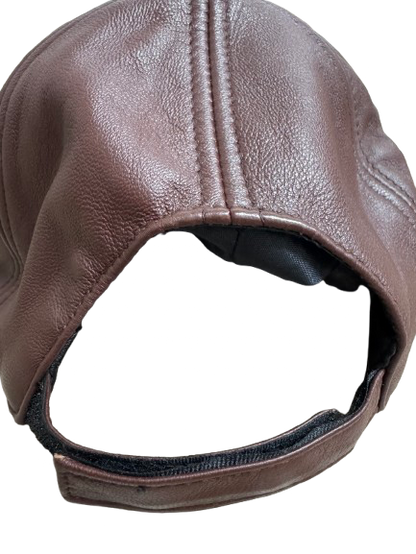 Genuine Leather Sports Cap Baseball