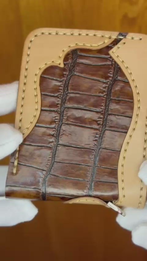 Genuine Leather Handmade Luxury Wallet Hand Stitches